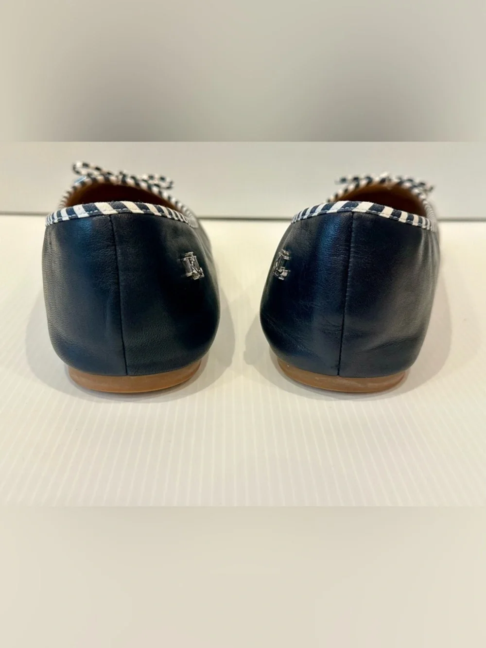 Ralph Lauren Jayna Flats in Navy Stripe-EUC! - Picture 6 of 8